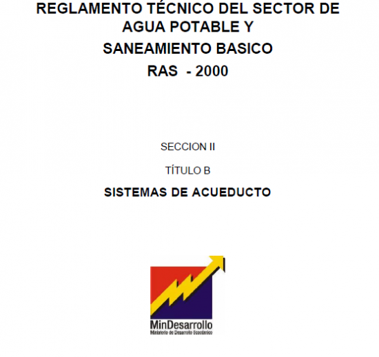 Lee más sobre el artículo Reglamento técnico del sector del agua potable y saneamiento básico