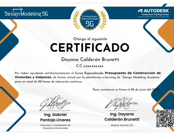 Certificado Design Modeling Academy